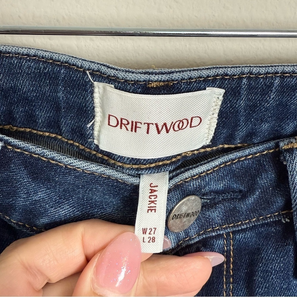 Driftwood Jackie Embroidered Floral Skinny Jeans Size 27 - Picture 2 of 6